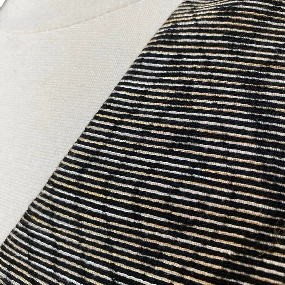 Lafayette 148 Women's Size 6 Blazer Top Metallic Gold Zip Front‎ Jacket Career - Picture 4 of 9